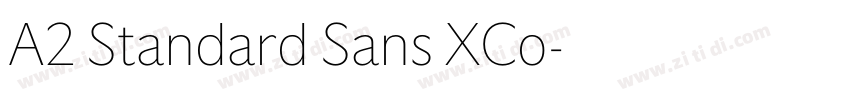 A2 Standard Sans XCo字体转换 A2 Standard Sans XCo字体转换
